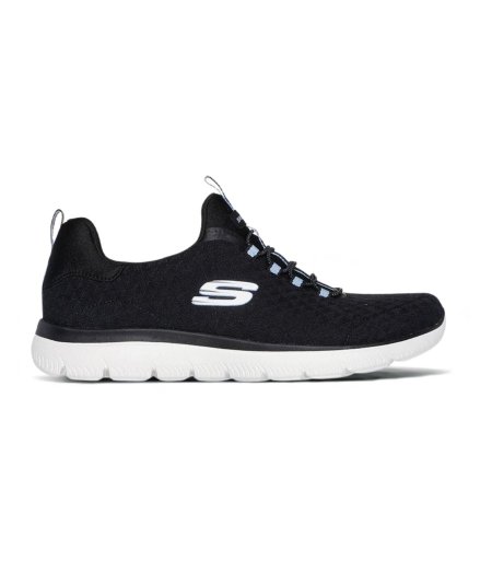 Skechers Summits-Abstract Vision Bungee Slip-On Runner - Navy