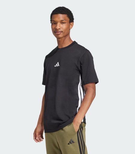adidas Men's Essentials Three Stripes Single Jersey