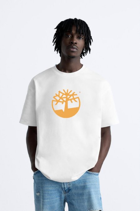 TIMBERLAND T-SHIRT - ابيض