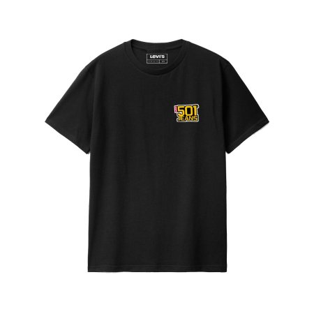 levis 501 t-shirt - اسود