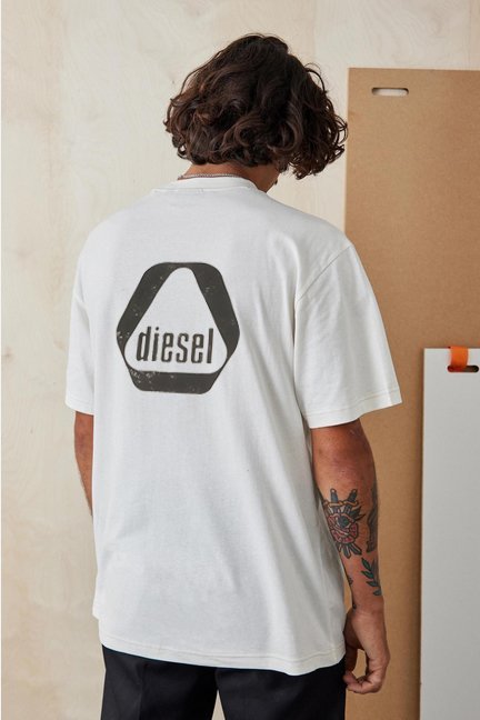 DIESEL T-SHIRT - ابيض