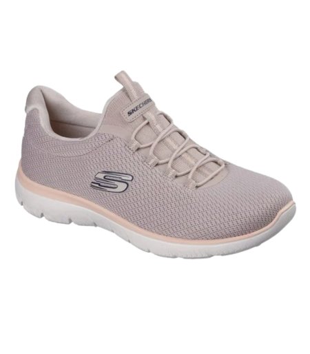 Skechers Womens Summit Summer Blush Comfortable Slip On Shoes Taupe