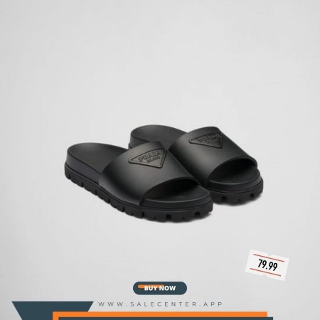 Prada Rubber Slides bajj - أسود