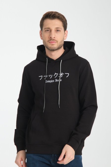 complex hoodies c003 - اسود